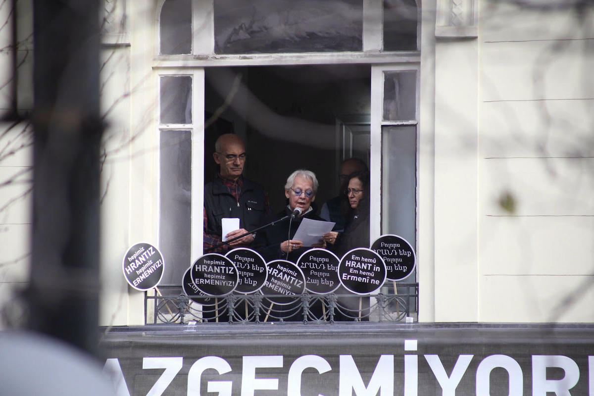 Filiz Ali speaks at Hrant Dink's anniversary:  "Hope is right here! This land, this country is ours.."